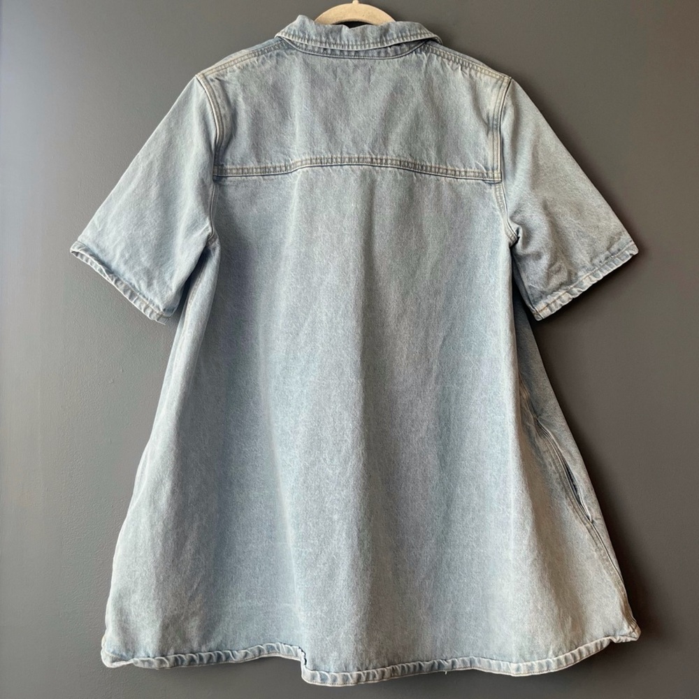 Ganni Cutline Denim Mini Dress - Picture 10 of 15